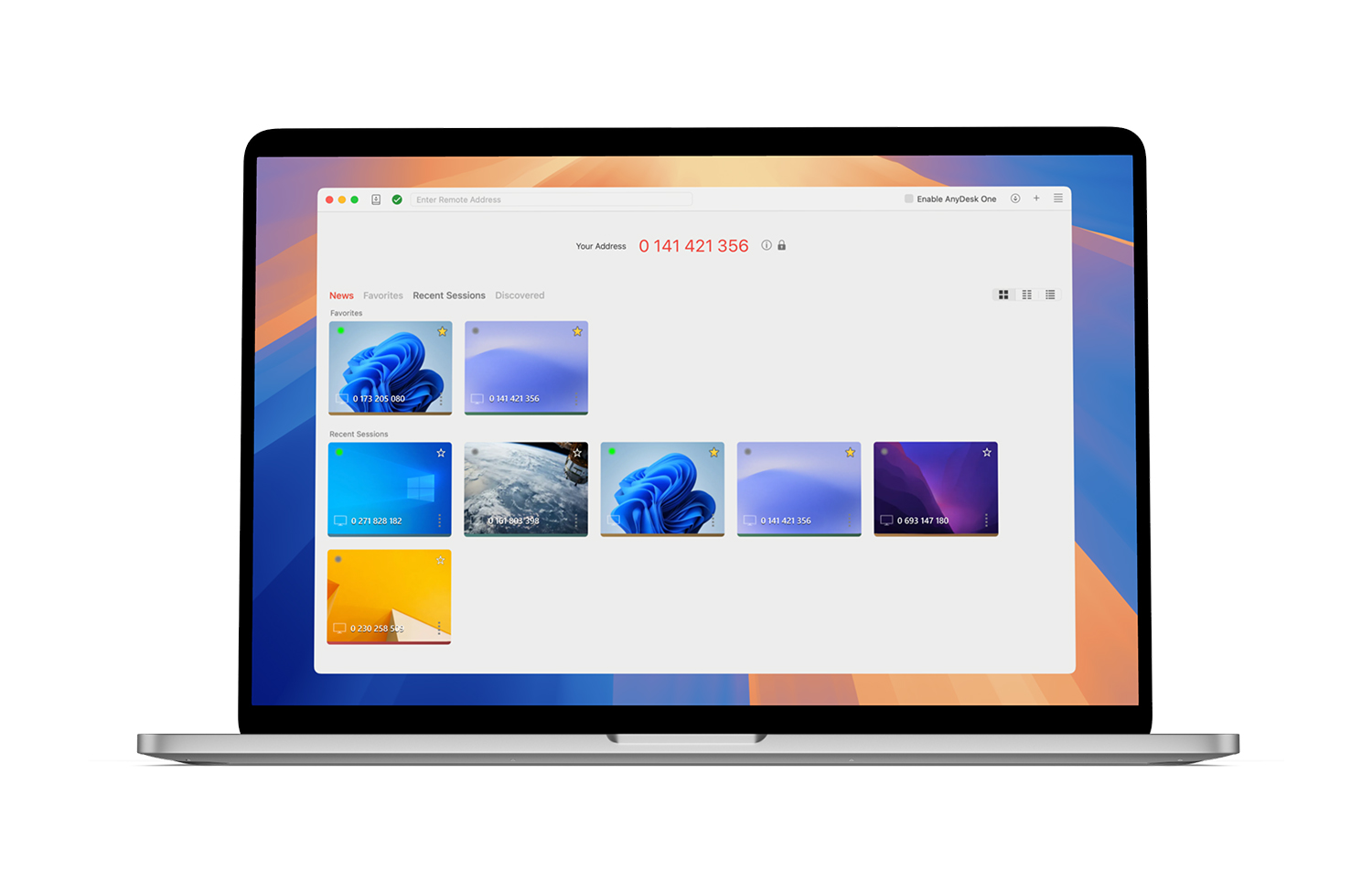 Apple Mac with AnyDesk