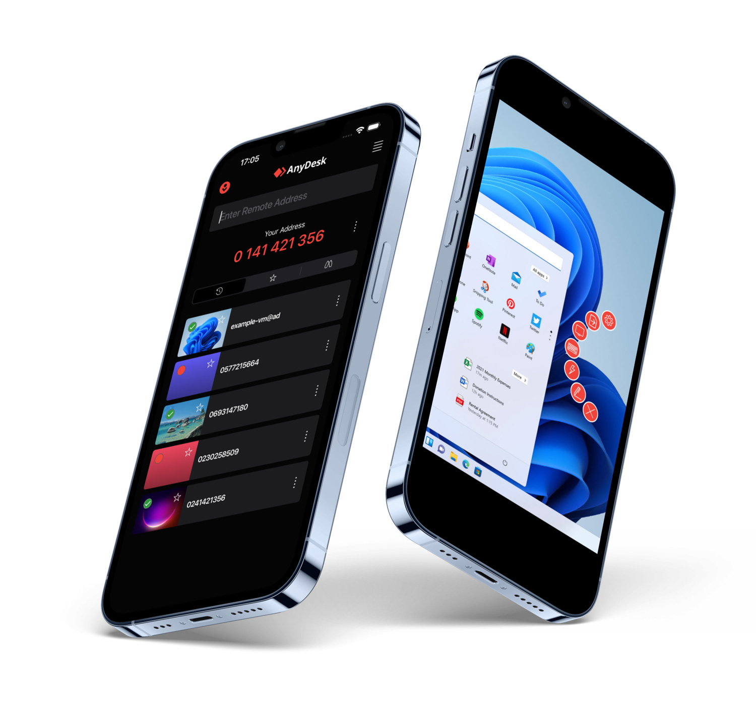 Ios device with AnyDesk